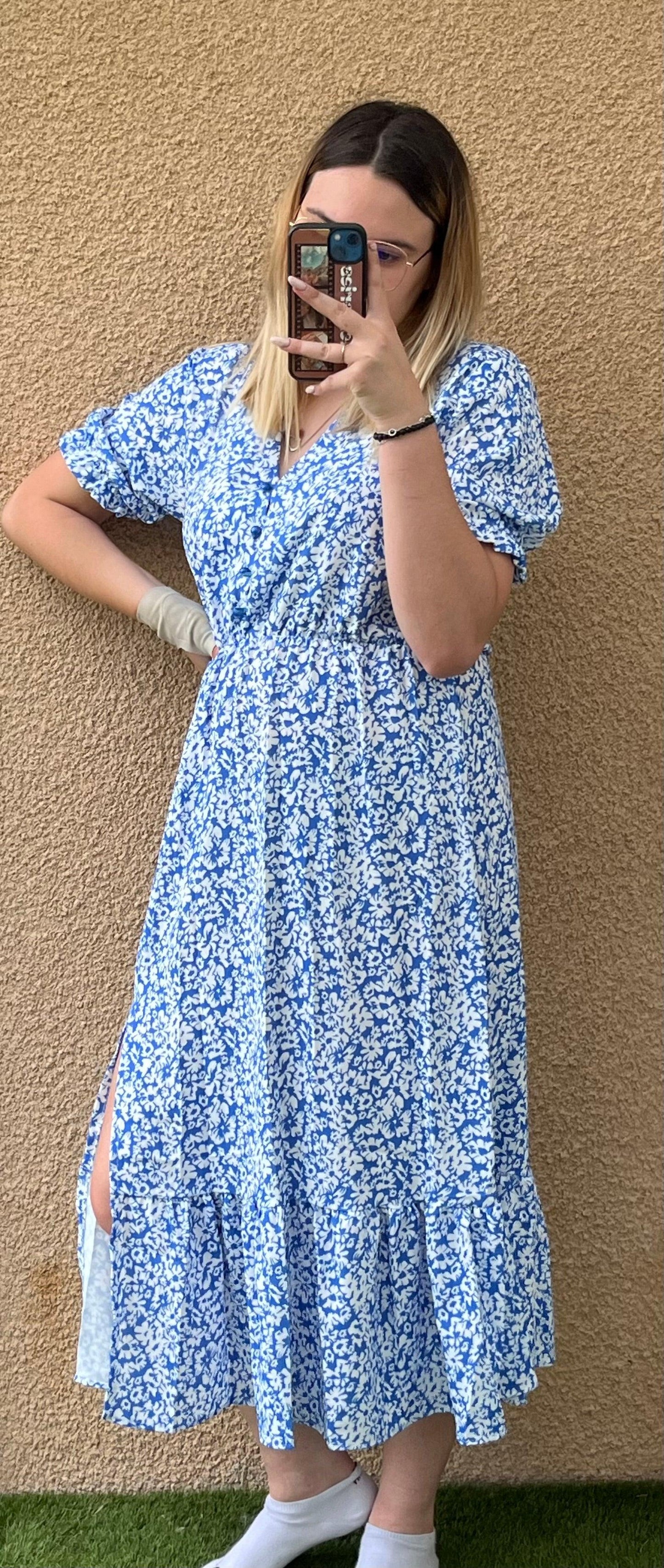 Robe bleu Lucie - Seizecollection