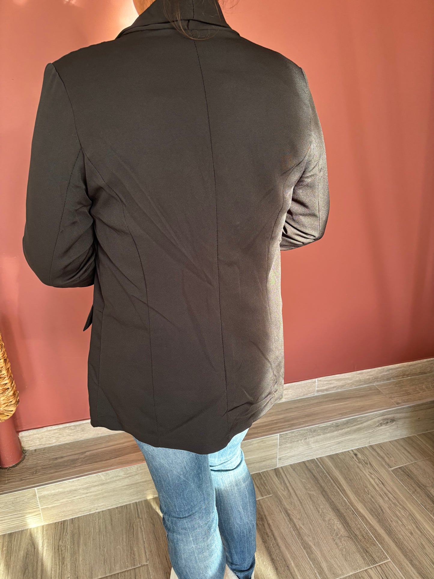 Blazer léopard noir