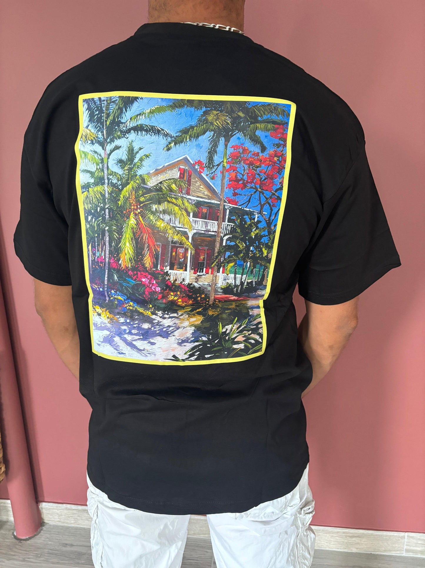 teeshirt tropical noir - Seizecollection
