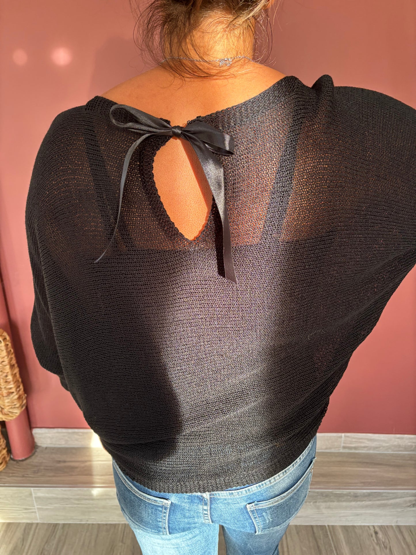 Pull noeuds noir