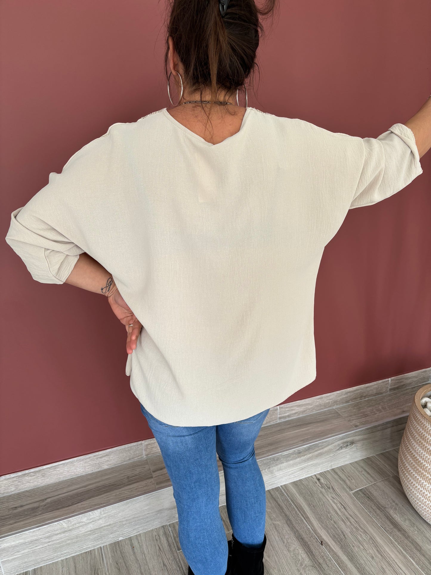 Blouse beige