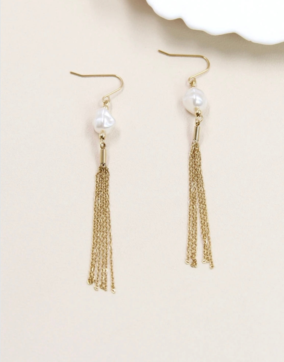 Boucles d'Oreilles Élégance Perlée en Acier Inoxydable