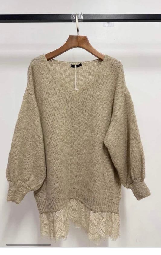 pull à dentelle (pré commande)