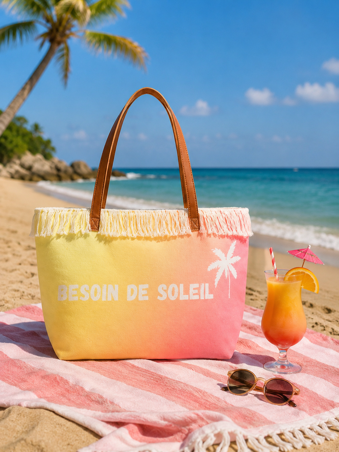 Sac de plage BESOIN DE SOLEIL 🌞