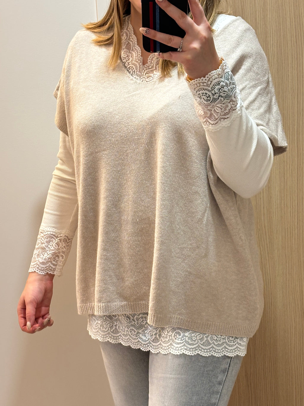 Pull sans manche extra doux