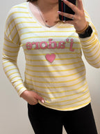 Pull léger « J’adore »