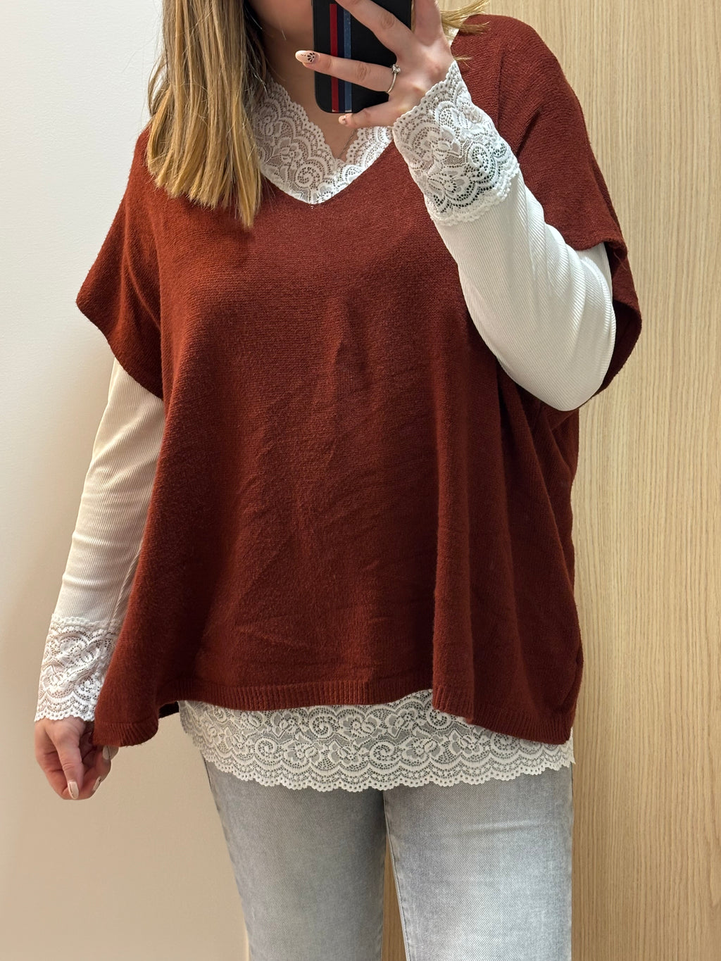 Sous pull dentelle