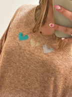 Pull à cœurs