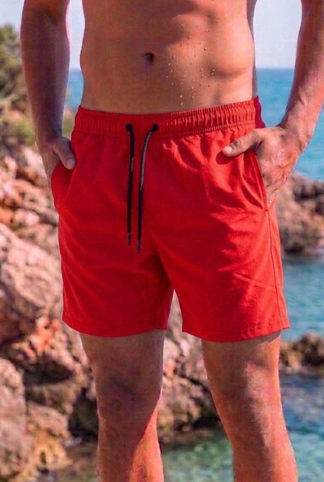 Short de bain rouge (pré commande)