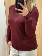 Sous pull en dentelle (plusieurs coloris)