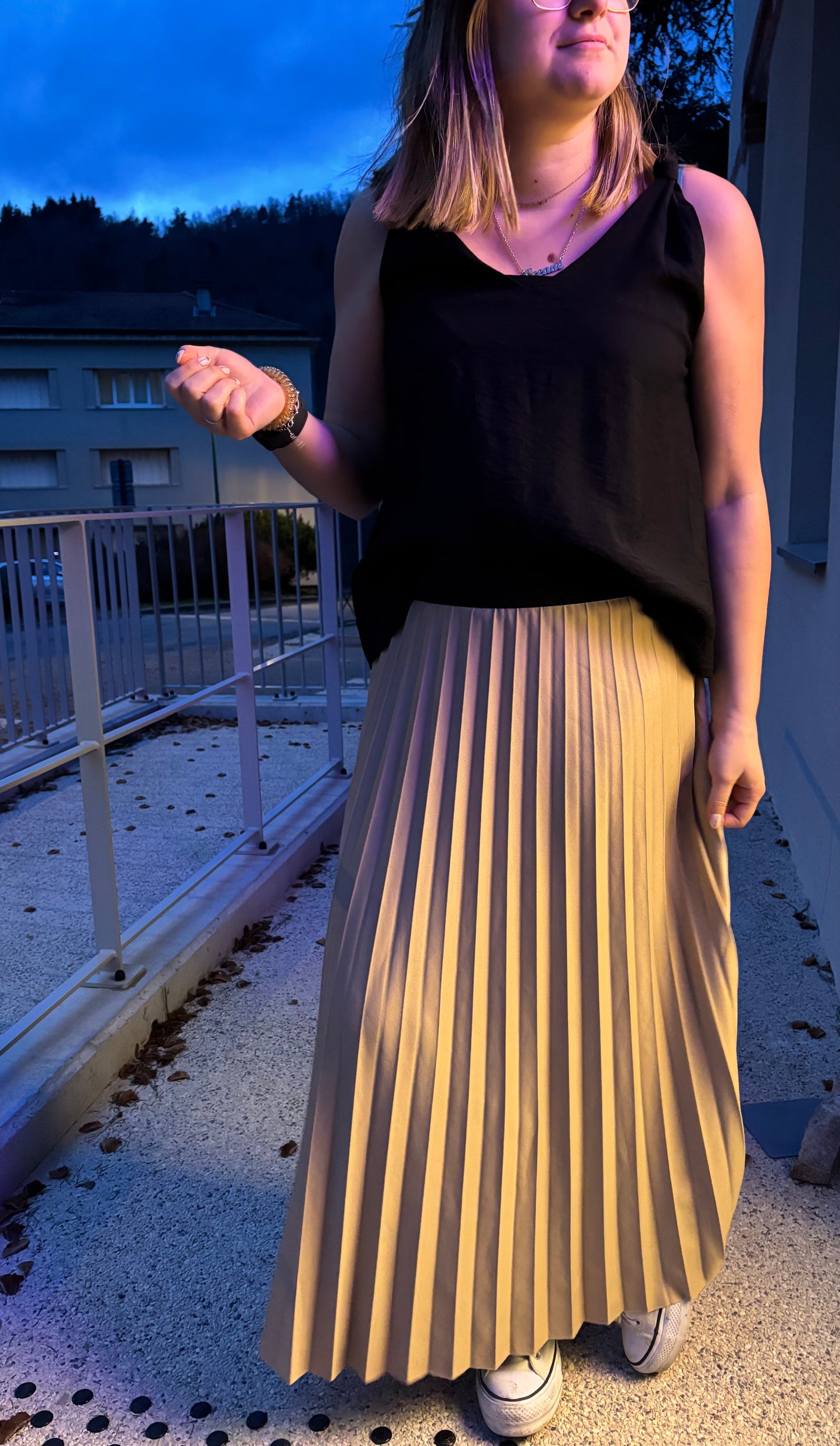 Jupe plissée (plusieurs coloris)