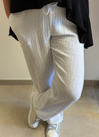 Pantalon gaz de coton avec des poches