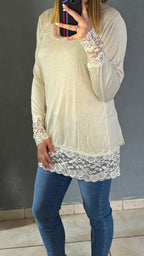 Sous pull dentelle