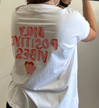 teeshirt tendance « Only positive vibes »