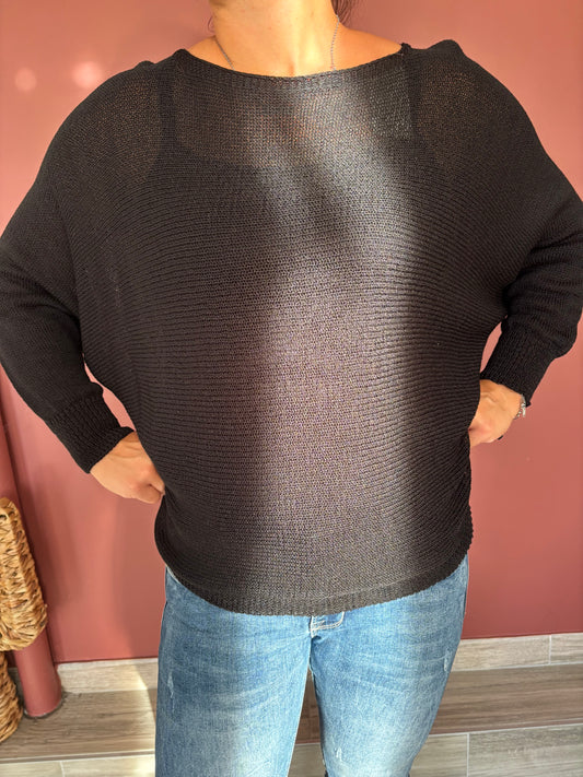 Pull noeuds noir