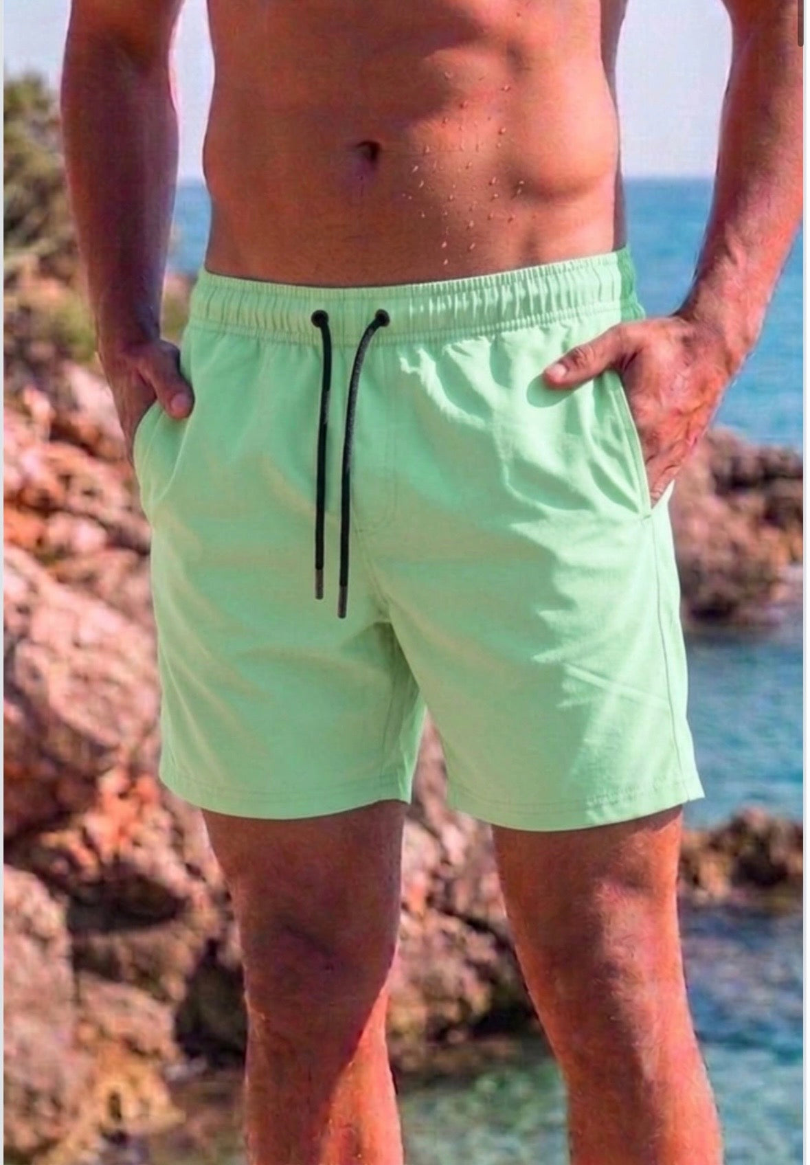 short de bain vert d’eau (pré commande)