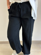 Pantalon gaz de coton avec des poches