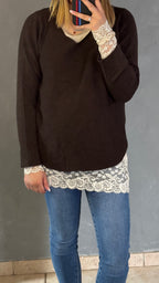 Sous pull dentelle