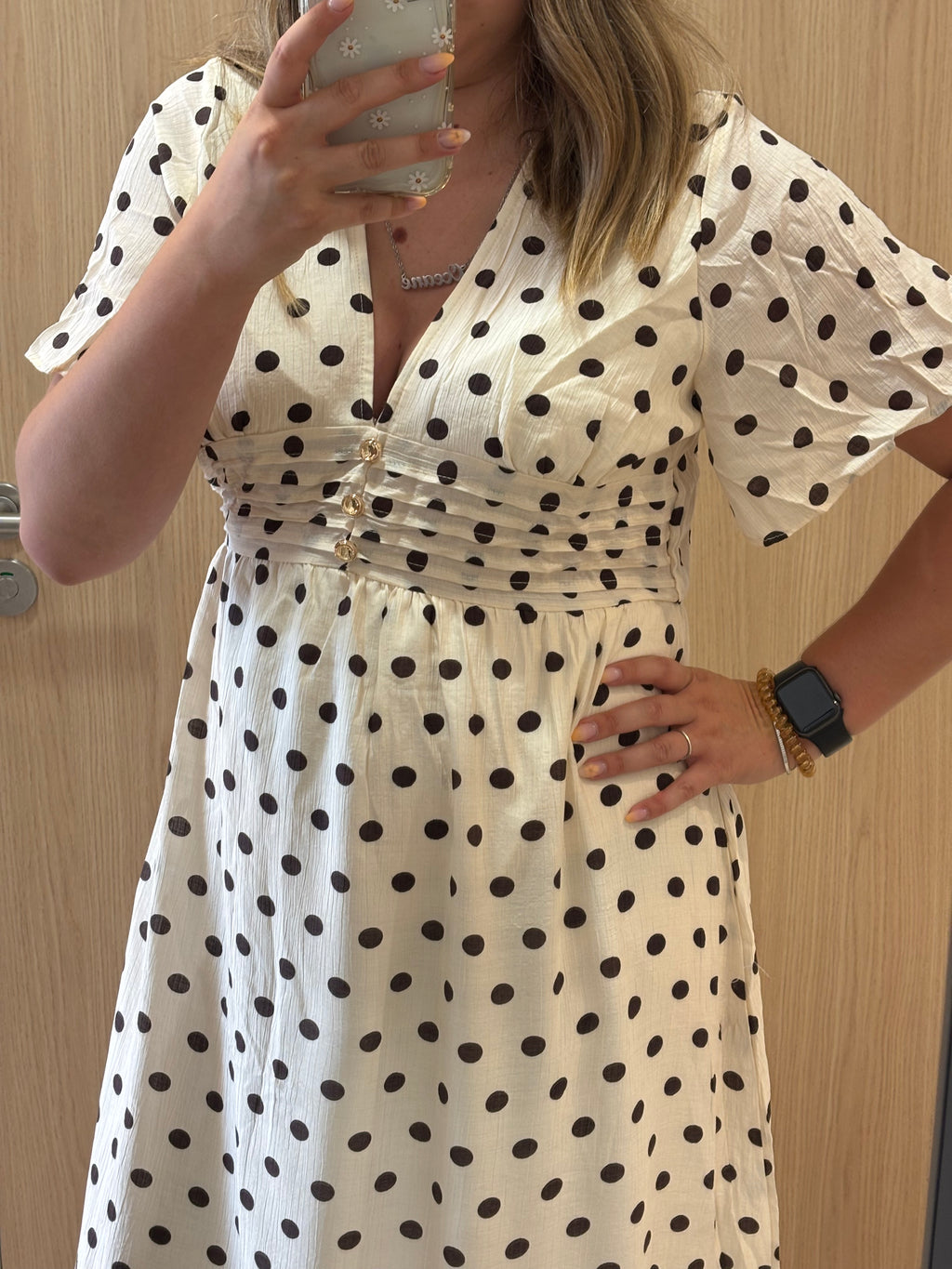 robe melina longue à pois