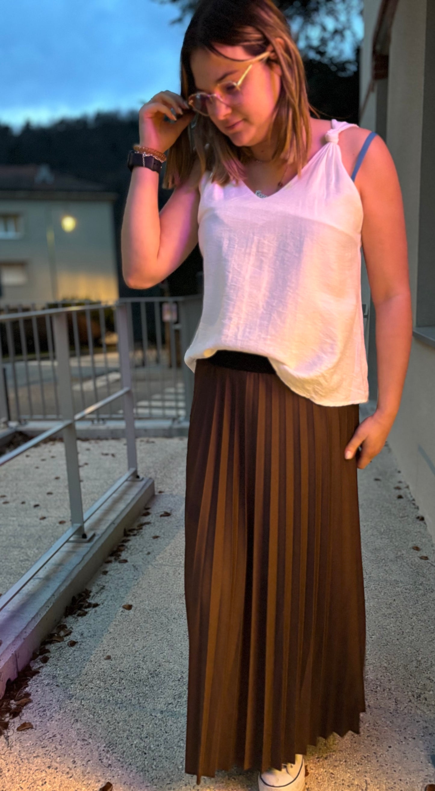 Jupe plissée (plusieurs coloris)