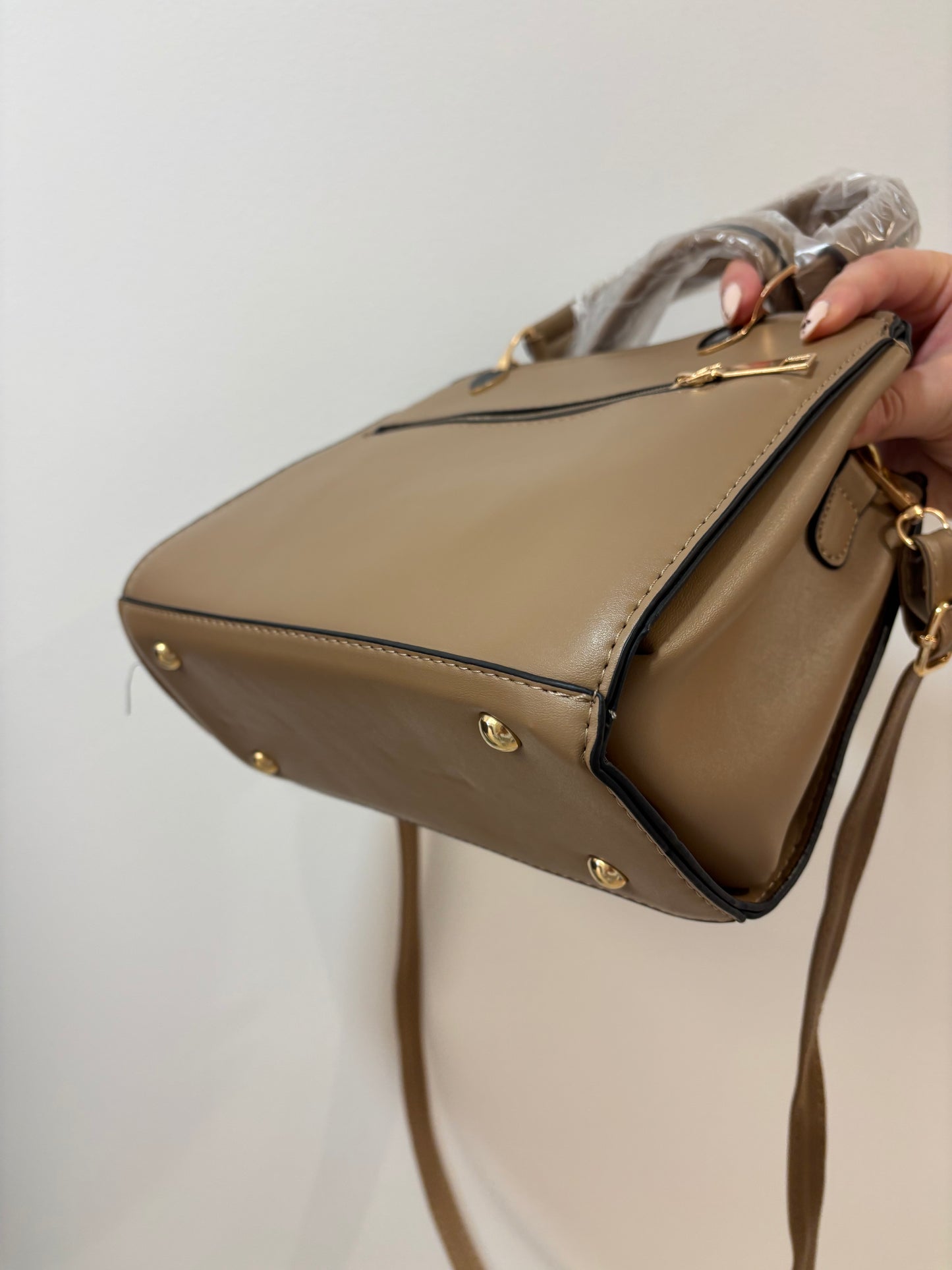 Sac à main beige